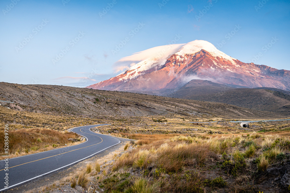 amazing view of chimborazo mountain, ecuador amazing view of chimborazo mountain, ecuador