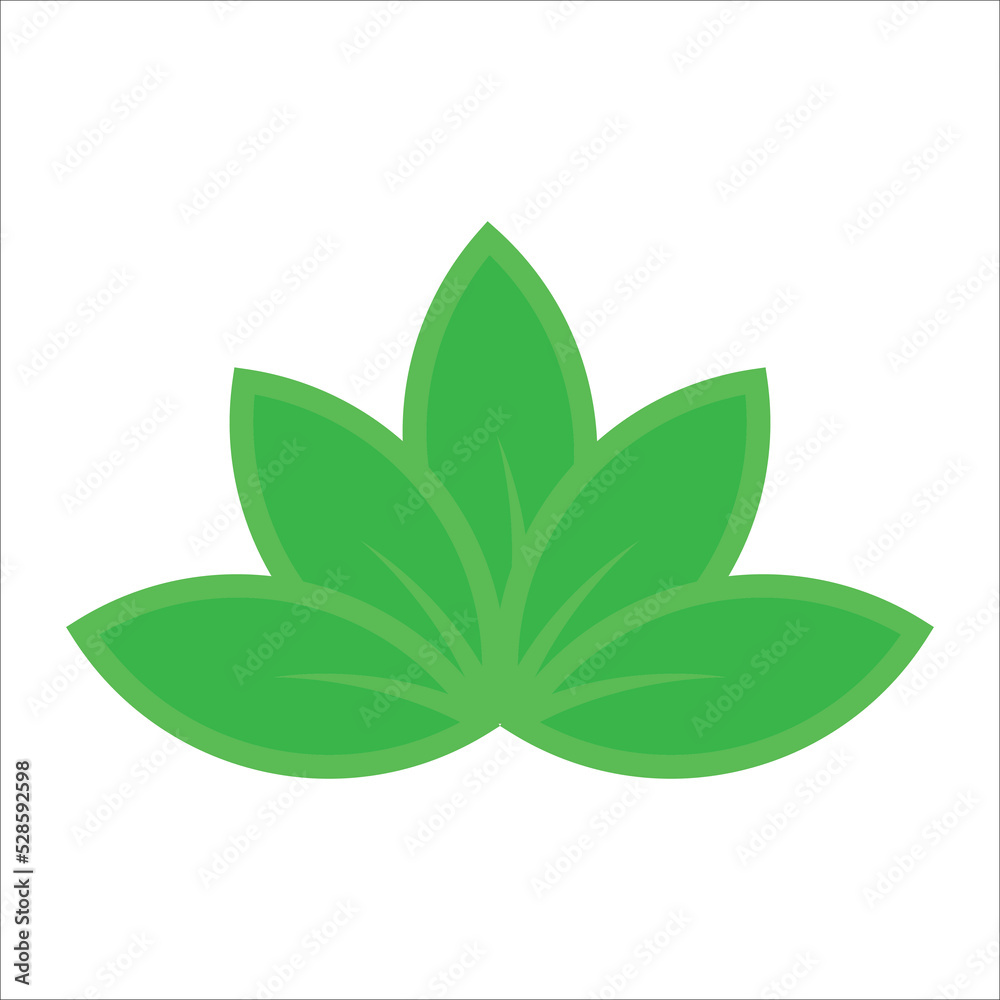 leaf icon vector design template leaf icon vector design template