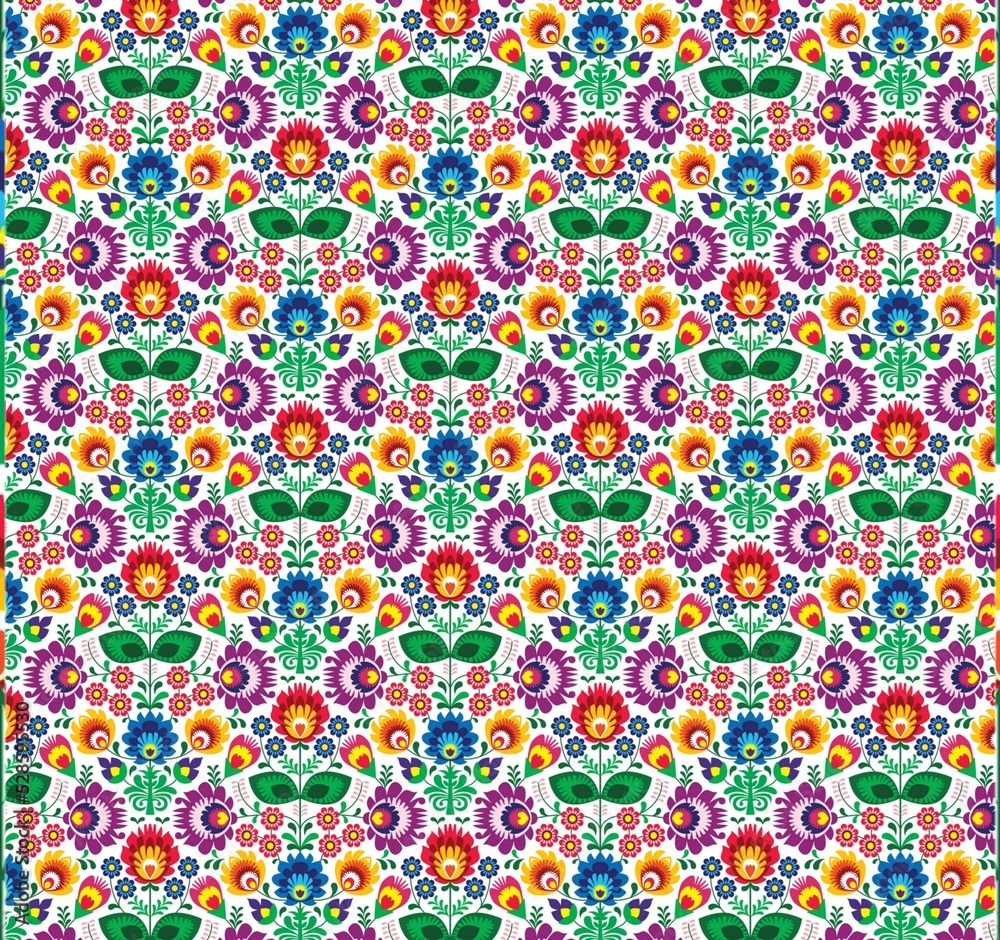 Illustration Seamless traditional floral pattern