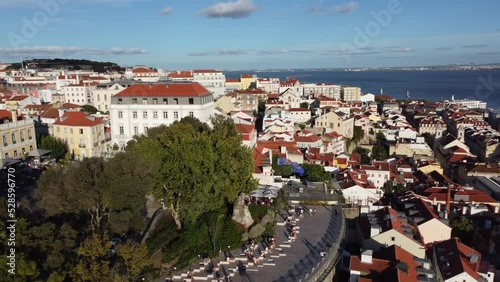 Lisbon, Portugal - Miradouro de Santa Catarina photo