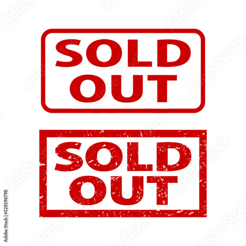 SOLD OUT：英語の角形ゴム印セット（かすれた文字）