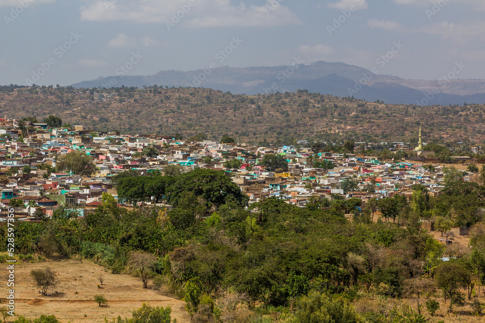 Aerial view of Harar old town, Ethiopia