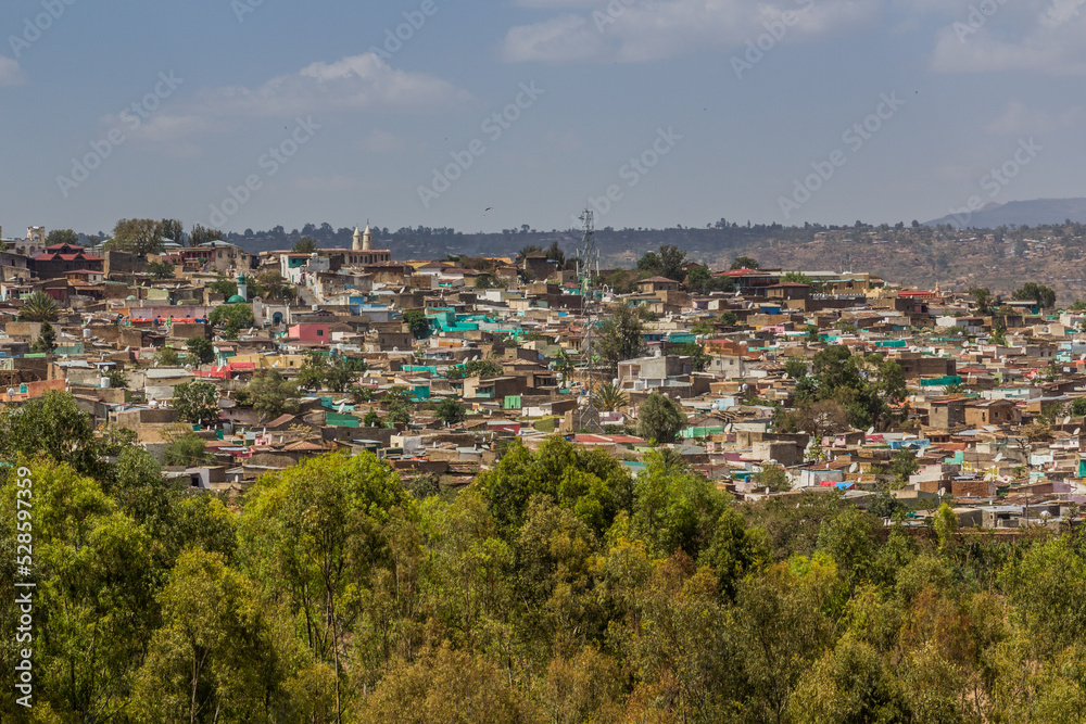 Aerial view of Harar old town, Ethiopia