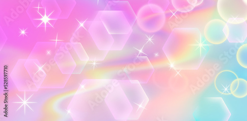 Anime pastel background with sun glares and sparkles.
