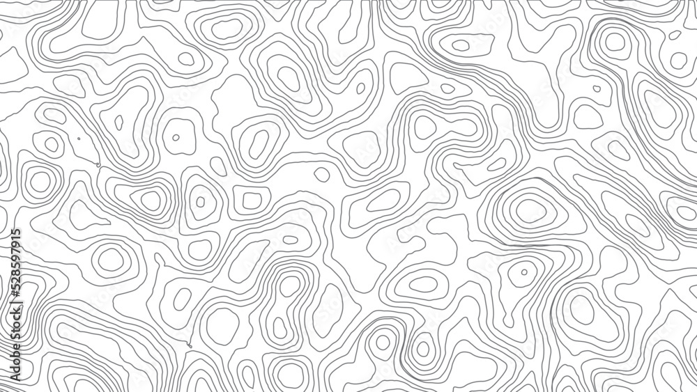 Light topographic topo contour map background, vector illustration
