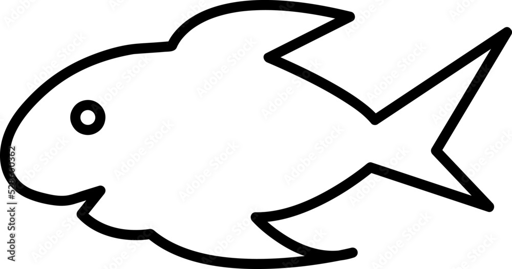 Fototapeta premium shark cartoon isolated on white
