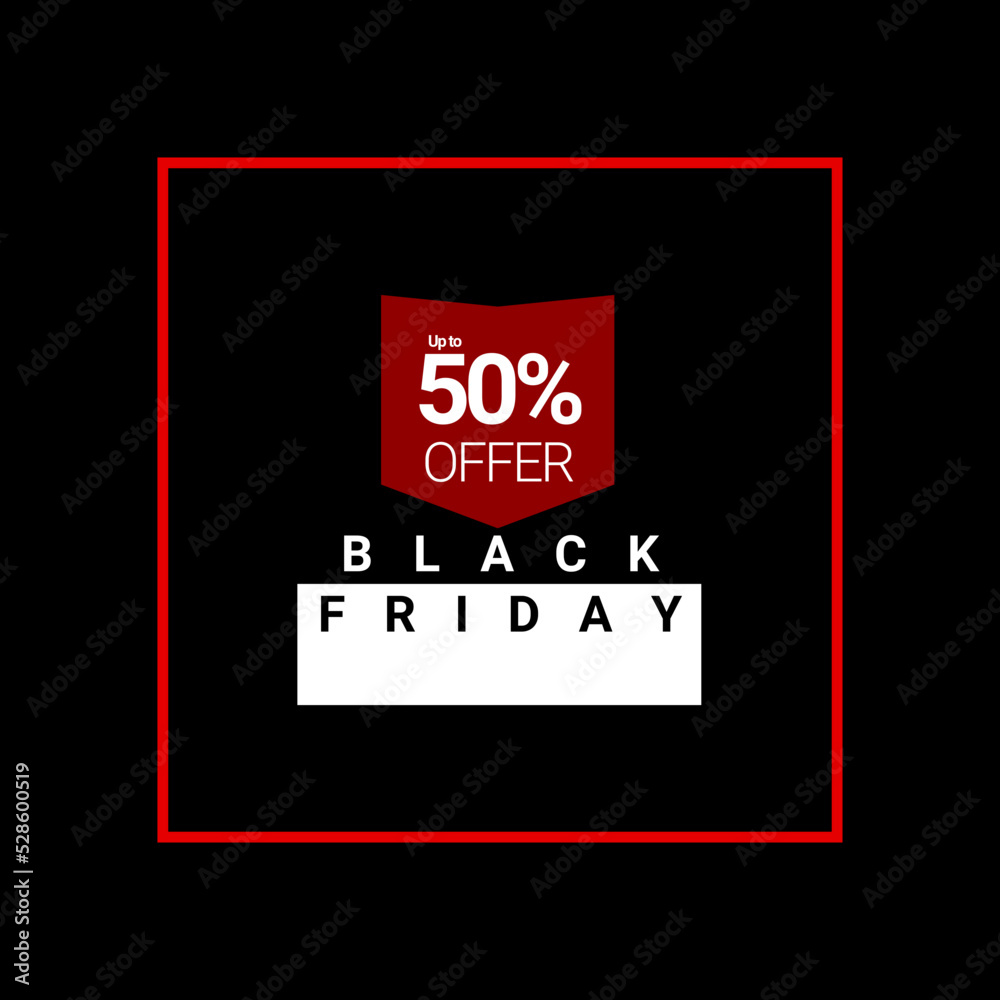 banner and flyer black friday sale discount up to 50 percent