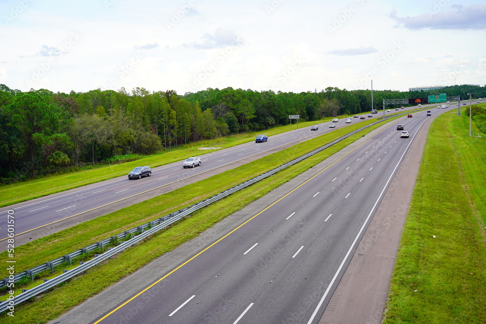 A beautiful highway in Florida A beautiful highway in Florida