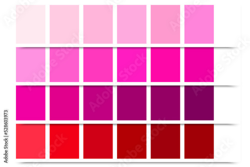 raspberry palette. Trendy style. Pastel colors. Vector illustration. Stock image.
