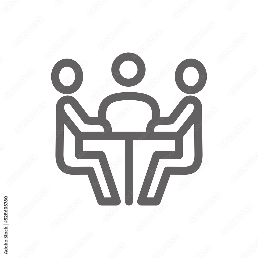 team discussion icon. Perfect for web design or business applications. Simple vector illustration. team discussion icon. Perfect for web design or business applications. Simple vector illustration.