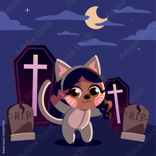 cat girl costume halloween