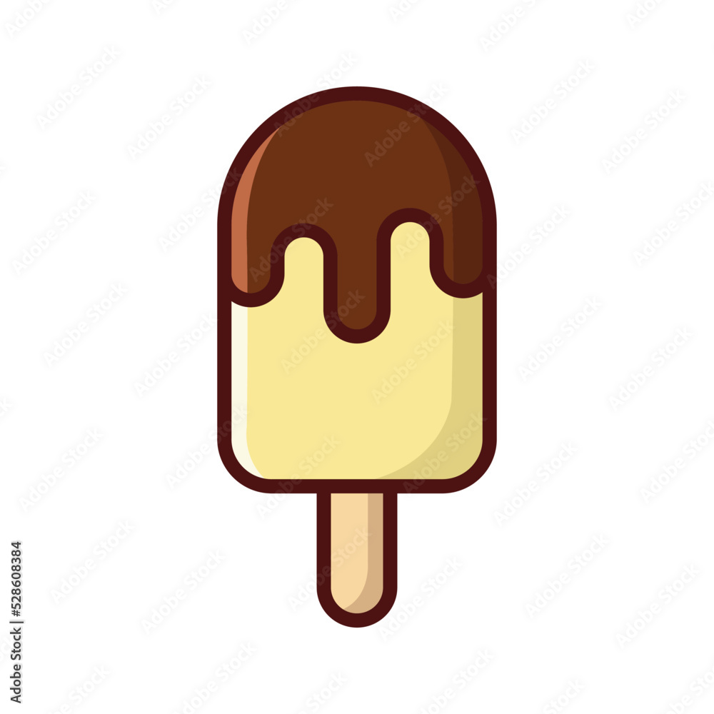 ice cream icon vector design template in white background ice cream icon vector design template in white background