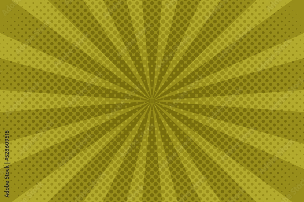 Obraz premium Pop art green background cartoon comic. Halftone pop art style retro. Vector illustration. 