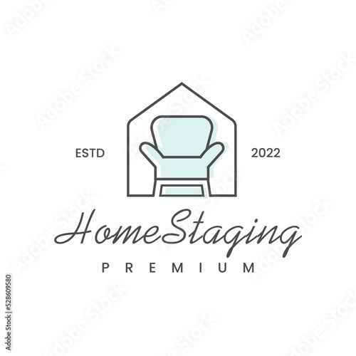 Home staging Property design logo,home interior,sofa,Furniture Maintenance Vector Template