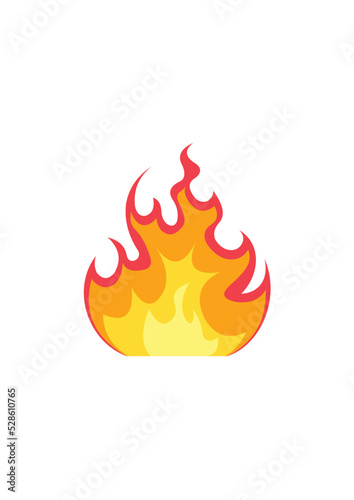 illustration of a burning fire