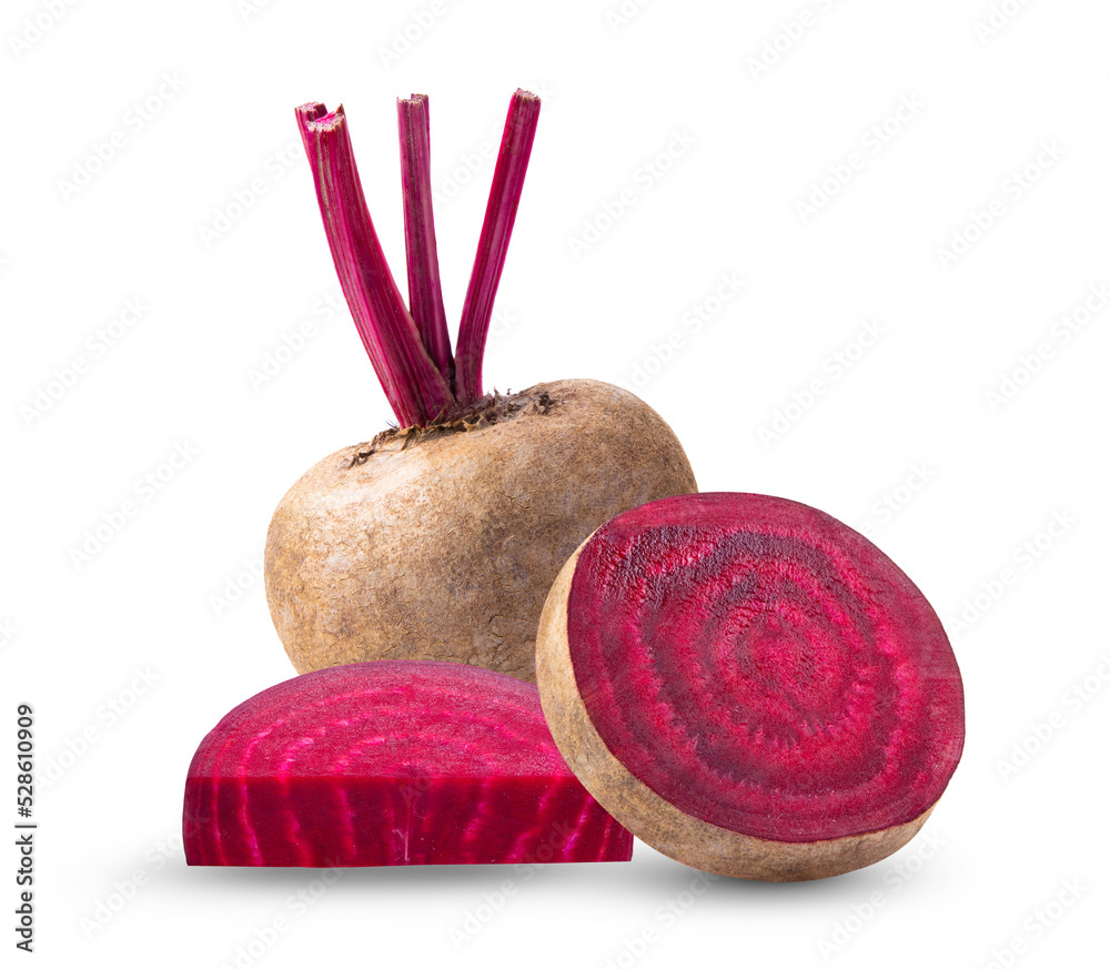 Beetroot slices isolated on white Beetroot slices isolated on white