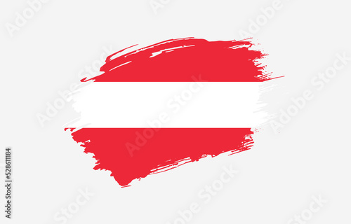 Free Download Creative hand drawn grunge brushed flag of Austria with solid background - GFXLoad