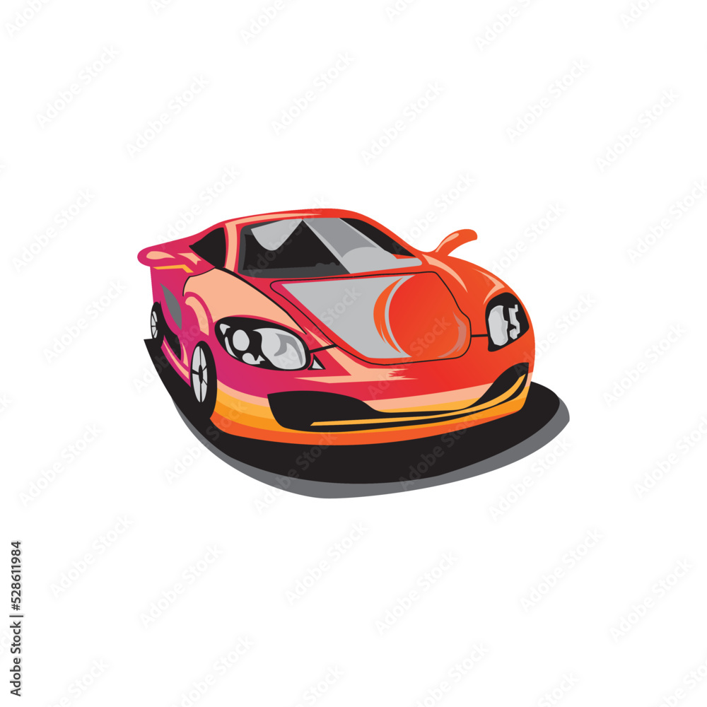 sports car logo clipart design illustration vector