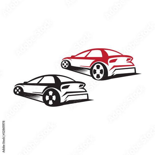 sports car logo clipart design illustration vector