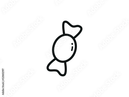 Candy Icons. Sweets for children, pastry shops. Vector illustration.