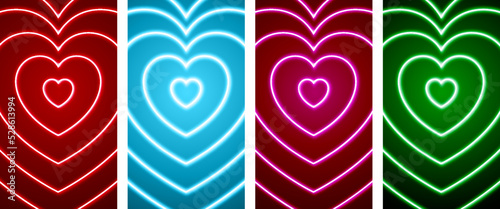 Heart Geometric Hypnosis Abstract Backgrounds. Lovely Vibes Posters Design.80s Illustration.