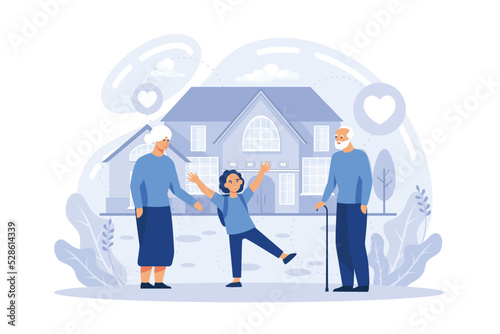 Parenting abstract concept . Adoption of a child, custody and guardianship, foster care parent, family conflict, orphanage, adoptive parents, flat vector modern illustration