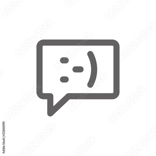 dialogue service icon. Perfect for web design or user interface applications. Simple vector illustration.