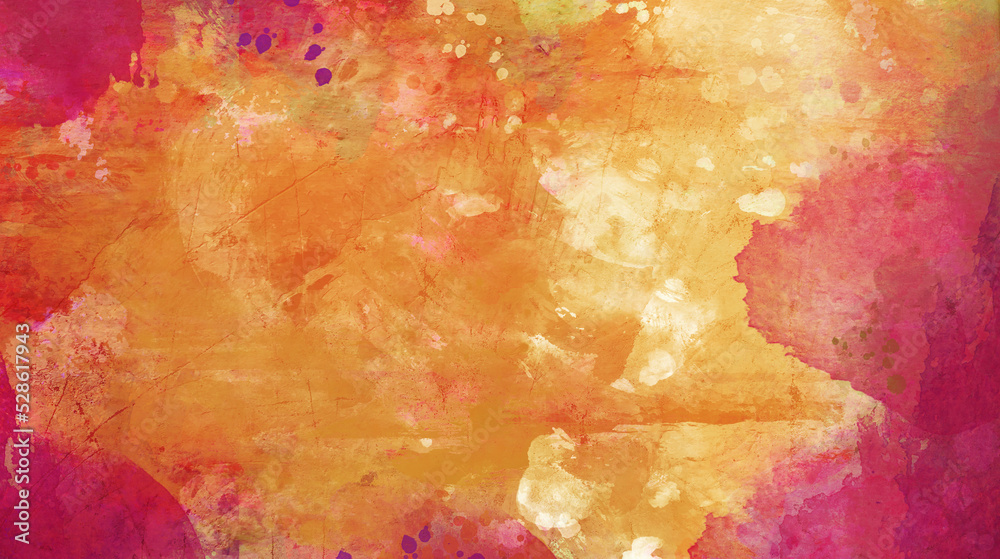 watercolor frame background on white. Pure vibrant watercolor colors. Creative paint gradients, fluids, splashes and stains. Creative design background