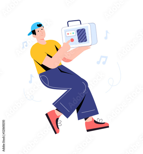 Ecommerce concept, online order flat vector 