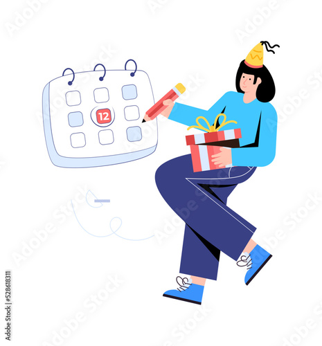 An avatar of architect flat vector 