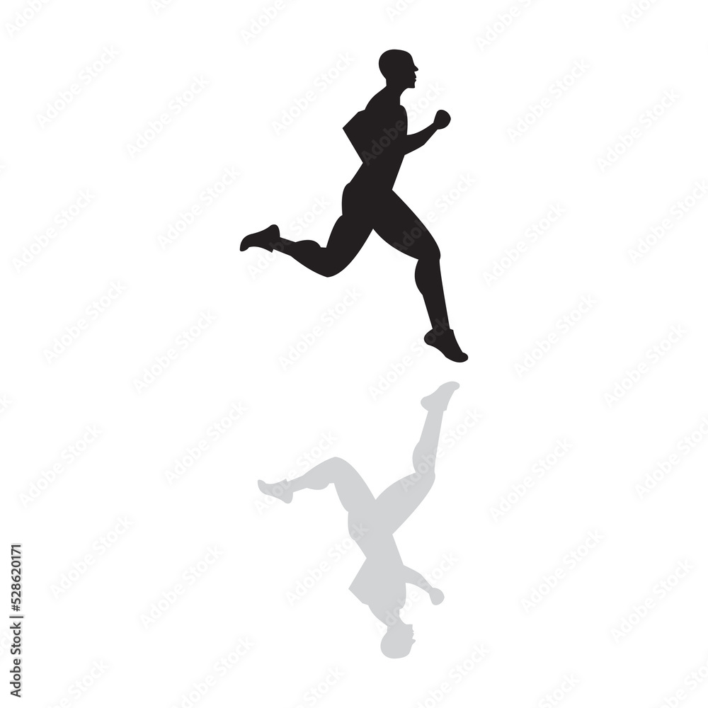 man running icon vector illustration