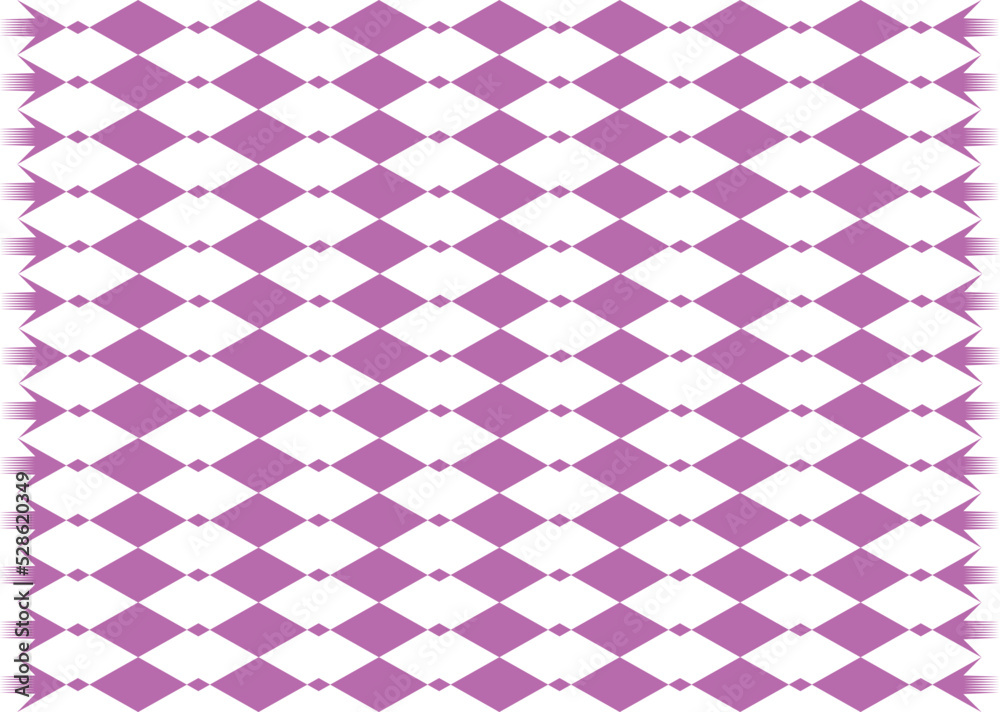 Fototapeta premium Beautiful Abstract Pattern Background Vector For Classical Purple Argyle Geometric Plaid Fabric