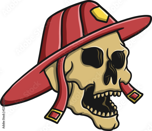 Skull Professional Fighter Scary Vector Design