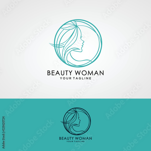 modern, elegant women's beauty logo