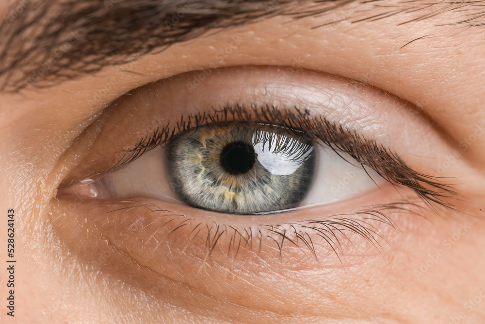 Man with blue eyes, closeup Man with blue eyes, closeup