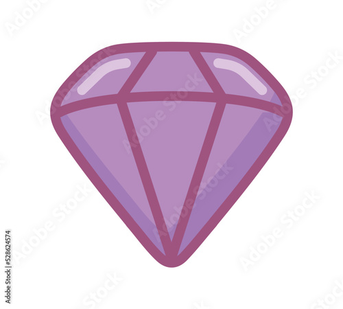 diamond cartoon icon