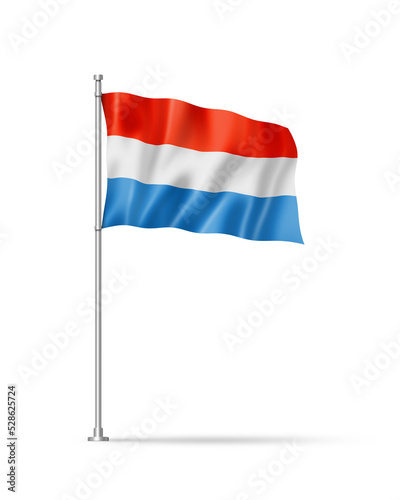 Luxembourg flag isolated on white Free Download Luxembourg flag isolated on white - GFXLoad