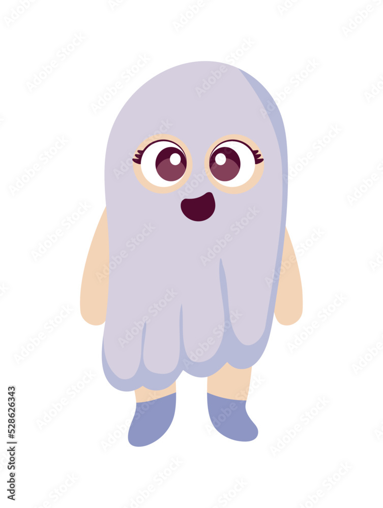 Obraz premium kid ghost halloween