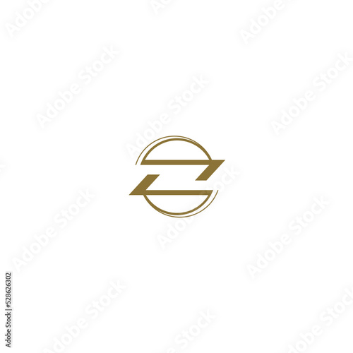 Z ZG Letter Initial logo Vector