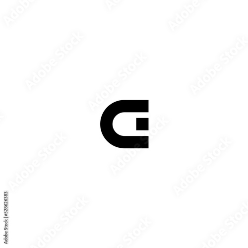 bar c square initial logo vector