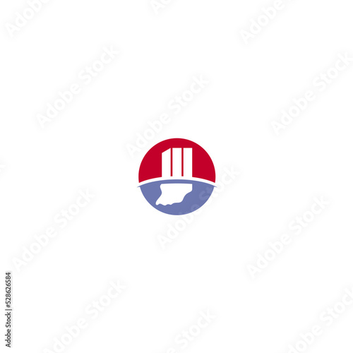 US Indiana Map Logo Vector