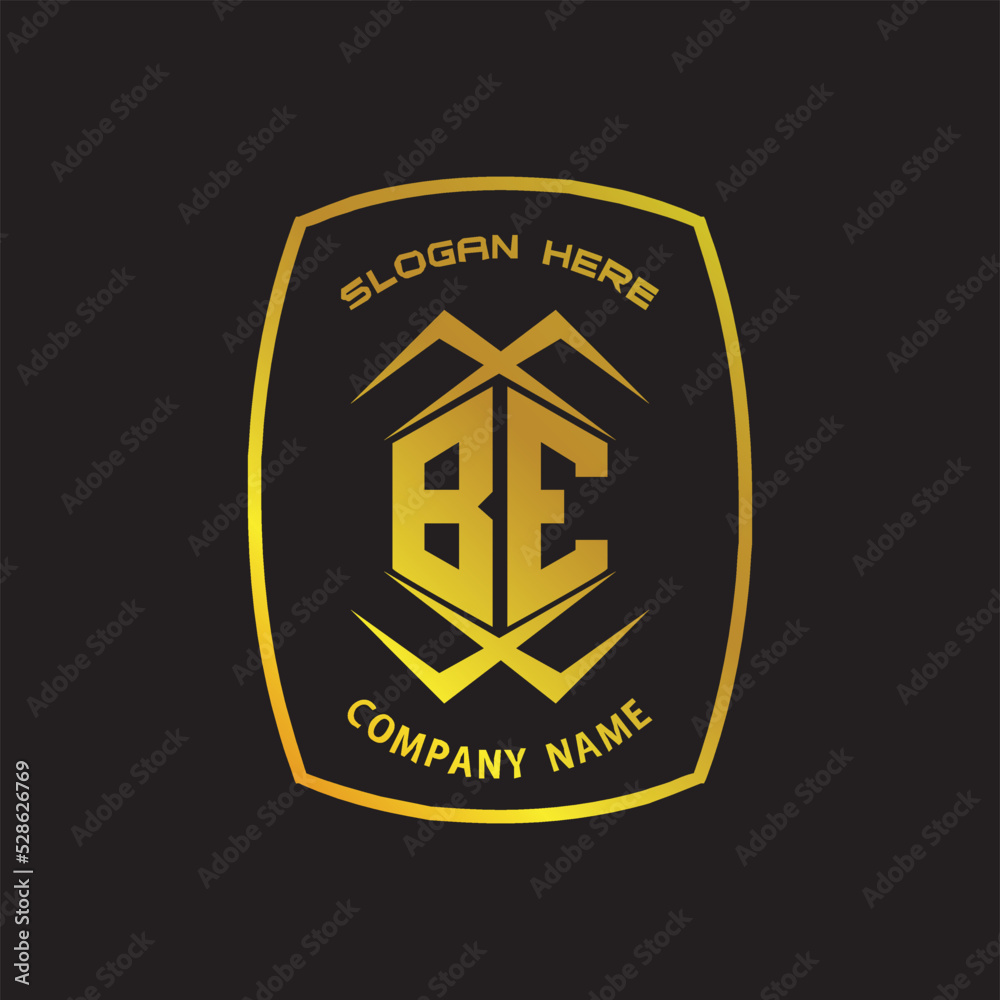 Naklejka premium BE lettering, perfect for company logos, offices, campuses, schools, religious education