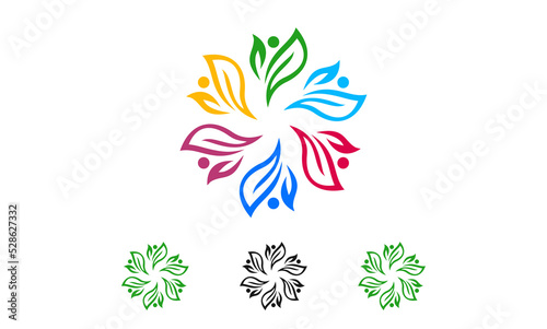 Leaves logo vector