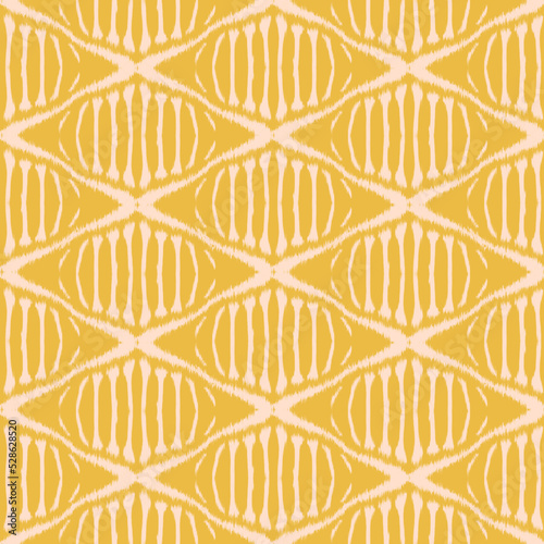 Ikat seamless pattern as cloth, curtain, textile design, wallpaper, surface texture background. vector eps10