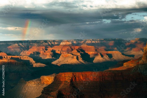Grand Canyon Sunset with Rainbow