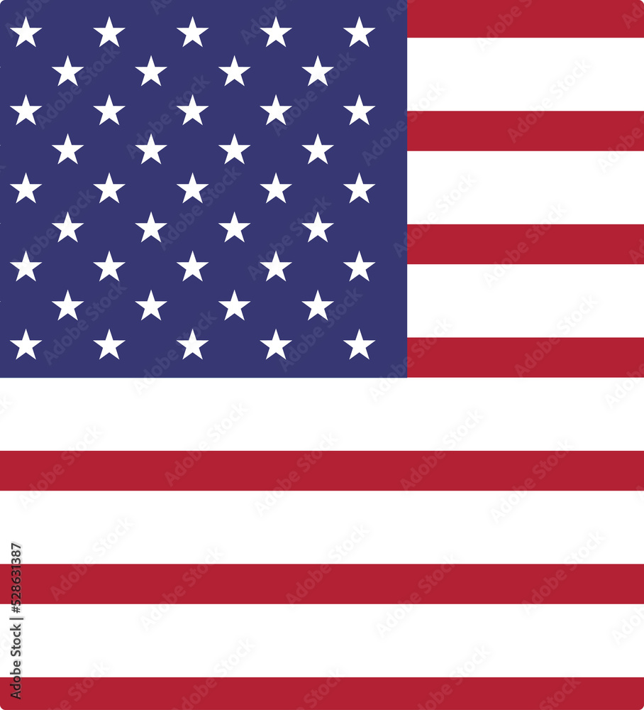 American flag. USA Independence day