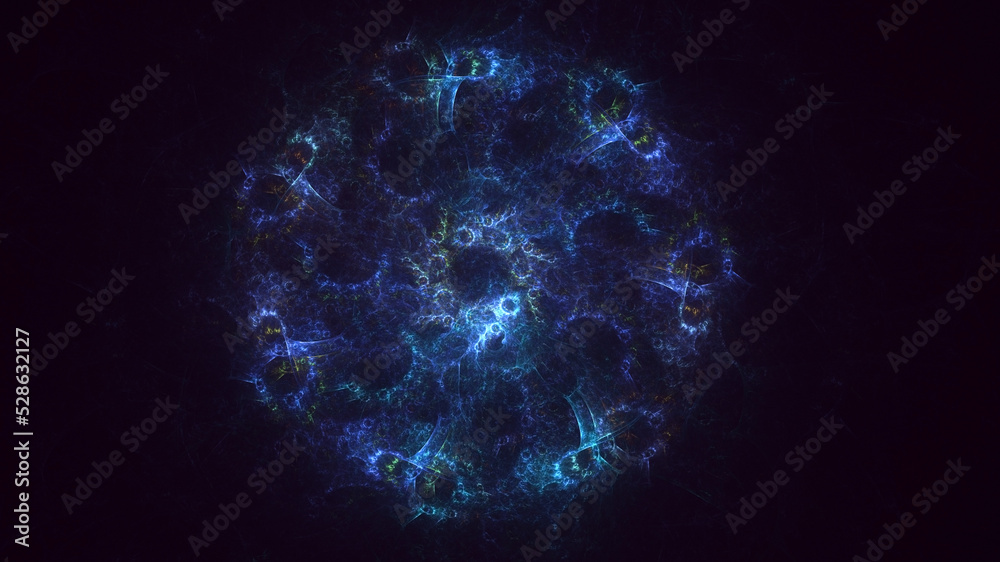 3D rendering abstract multicolor technology fractal light background 3D rendering abstract multicolor technology fractal light background