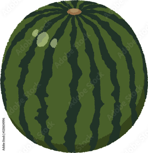 スイカのイラスト
