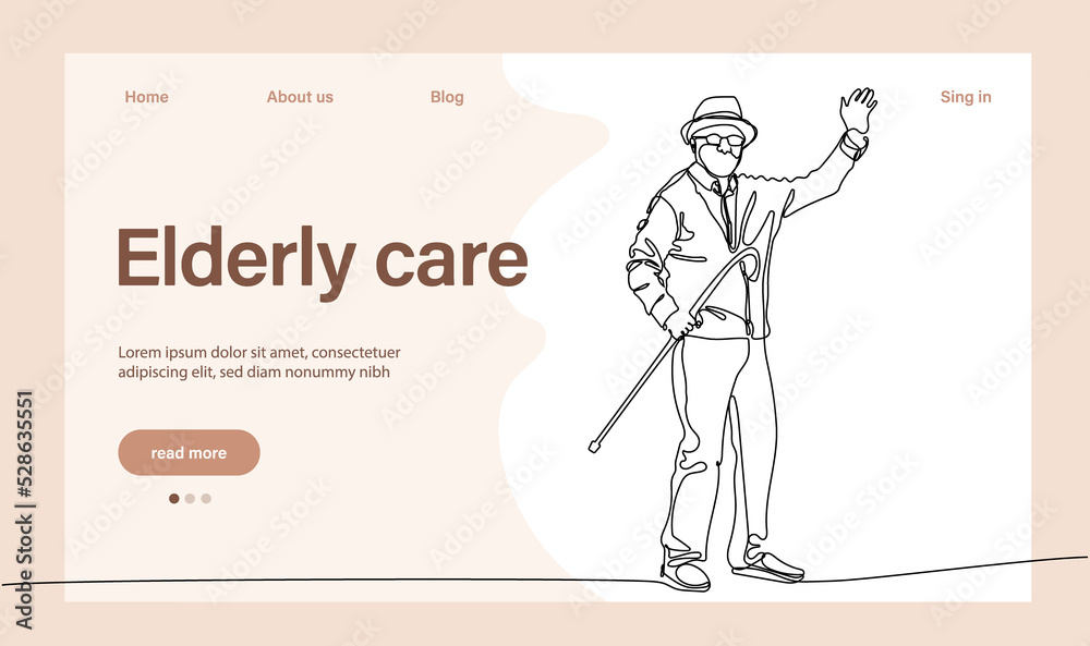 Programs for Seniors Landing Page Template. Elderly Health Care. Elderly care. Cartoon People Programs for Seniors Landing Page Template. Elderly Health Care. Elderly care. Cartoon People