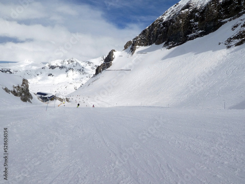 Abfahrt von der Zehnerkarspitze ins Tal